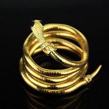 Load image into Gallery viewer, The Mortal Instruments City of Bones Isabelle Serpent Snake Bracelet Curved Chunky Stretch Cuff Bangle Retro Snake Bangle Gift